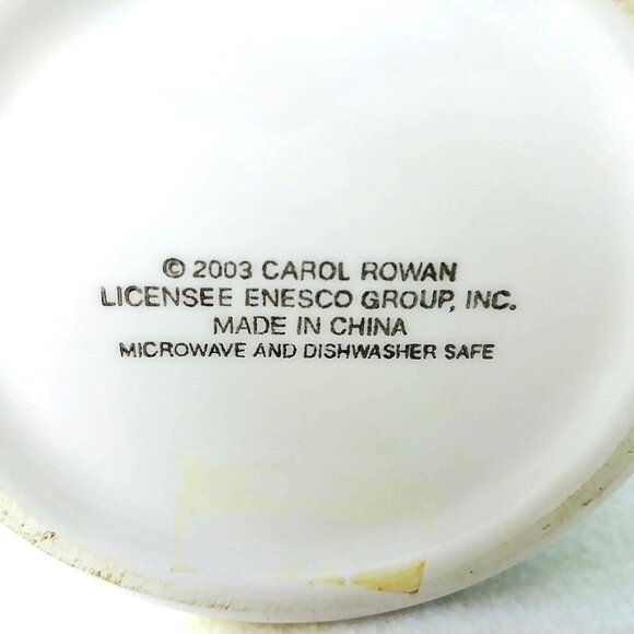 Carol Rowan Geraniums Collection Ceramic Vase 12" Tall Enesco Group - Picture 7 of 9